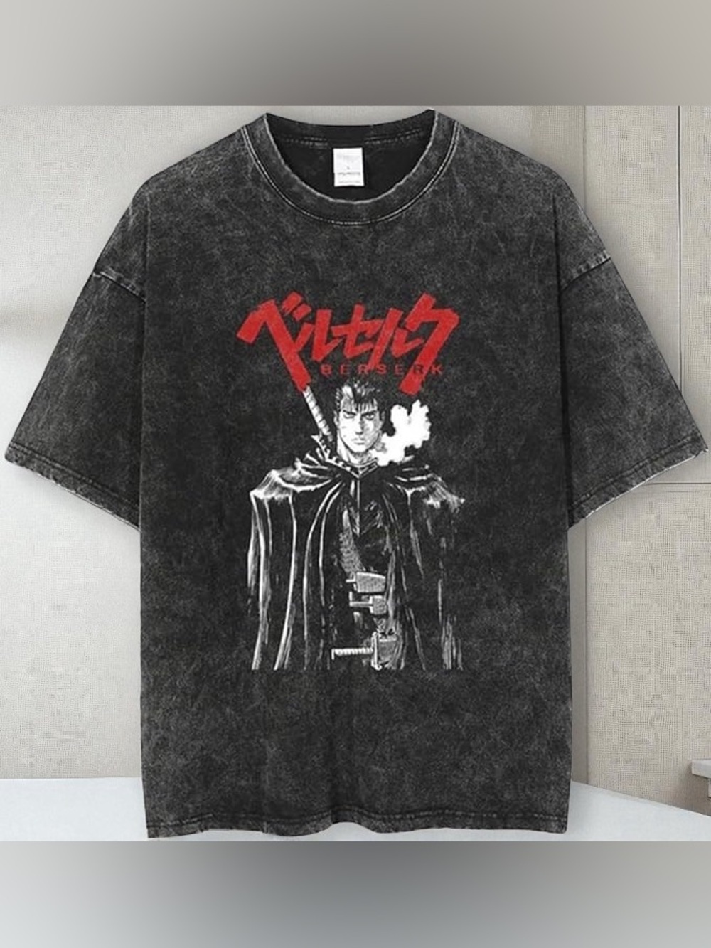 ✨Black Berserk Graphic Tee with Red Logo